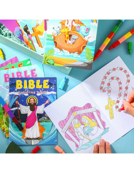 BenLouis 24 Libros de Colorear Cristianos para Niños BenLouis 24 Libros de Colorear Cristianos para Niños