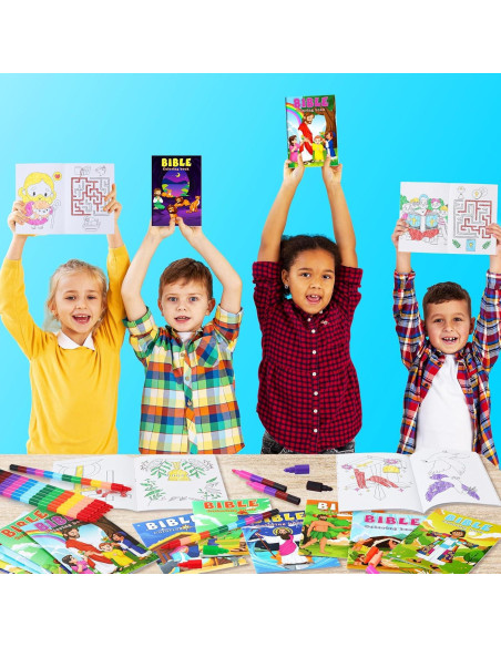 BenLouis 24 Libros de Colorear Cristianos para Niños BenLouis 24 Libros de Colorear Cristianos para Niños