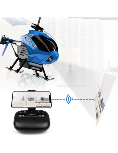 Helicóptero RC Udirc U12S con Cámara y Control APP