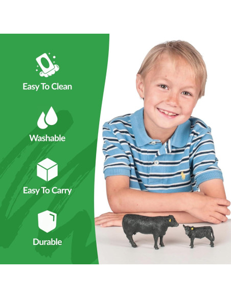 Vaca Angus y Ternero - Big Country Toys - Juguetes de Granja Vaca Angus y Ternero - Big Country Toys - Juguetes de Granja