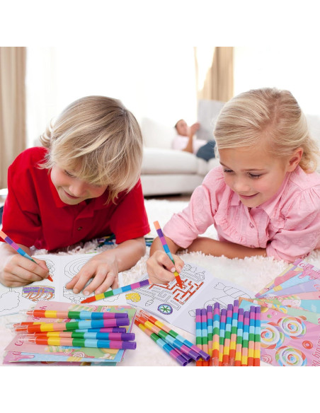 BenLouis 24 Mini Libros para Colorear Niños Fiesta Dulces BenLouis 24 Mini Libros para Colorear Niños Fiesta Dulces