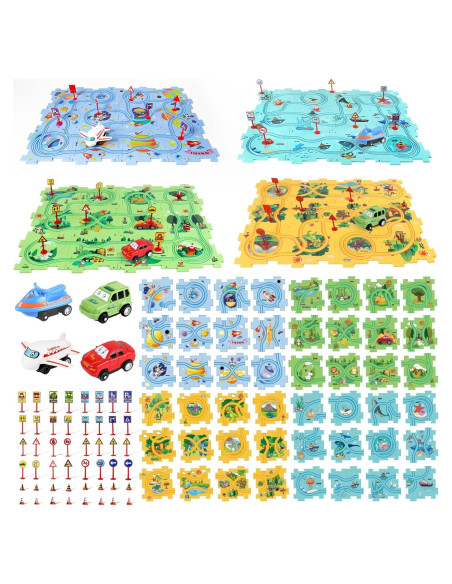 Puzzle Racer FC 100 Piezas Pista de Autos para Niños Puzzle Racer FC 100 Piezas Pista de Autos para Niños