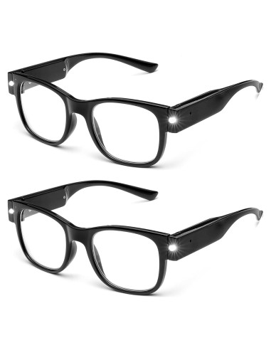 Gafas de lectura SKYWAY con luz LED recargable 2.0x