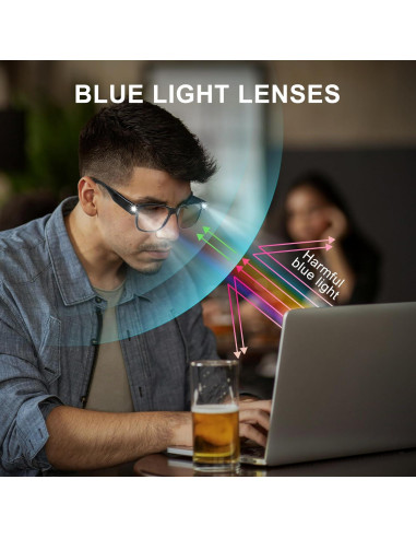 Gafas de lectura SKYWAY con luz LED recargable unisex