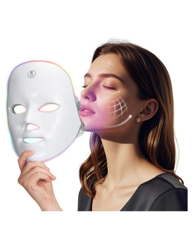 Máscara Facial de Luz Roja Facego 7 Modos Inalámbrica