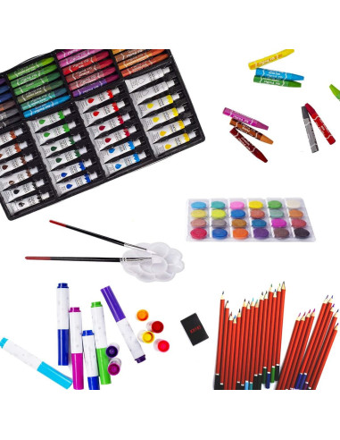 Kit de Arte KINSPORY 139 Piezas para Niños Rosa