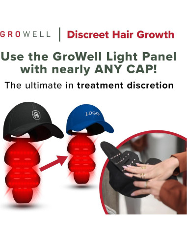 Gorro de Crecimiento Capilar GroWell - Luz Roja 650 nm
