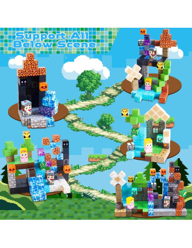 Bloques Magnéticos GraceDuck 150 PCS Castillo Fantasía
