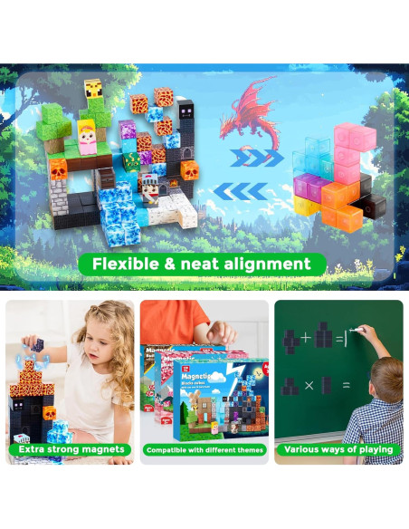 Bloques Magnéticos GraceDuck 150 PCS Castillo Fantasía Bloques Magnéticos GraceDuck 150 PCS Castillo Fantasía