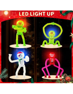 Tuberías Sensory de Navidad Witmelt 4 Pcs Juguetes Antiestrés 2