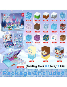 Bloques Magnéticos GraceDuck 150PCS Castillo de Hielo 2