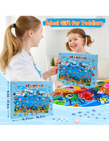 Conjunto de Tablero de Cuentos Oceánicos Taika 70 Pcs