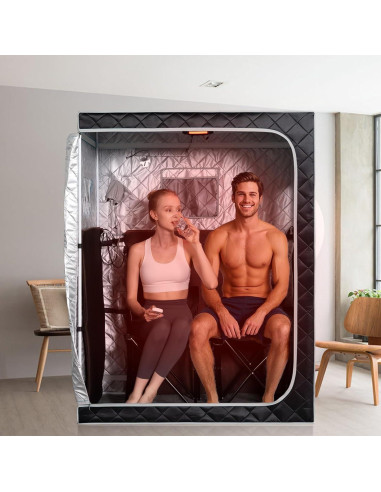 Sauna Portátil Smartmak HL-017 para 2 Personas Gris