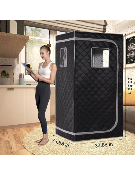 Sauna Infrarroja Portátil Hoolife para 1 Persona 86x169cm Sauna Infrarroja Portátil Hoolife para 1 Persona 86x169cm