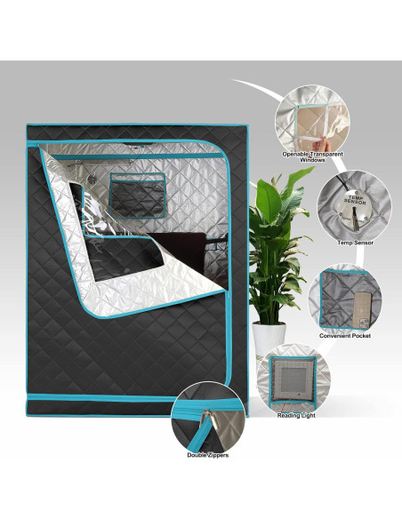 Sauna Portátil Smartmak HL-Infrared2 para 2 Personas Sauna Portátil Smartmak HL-Infrared2 para 2 Personas