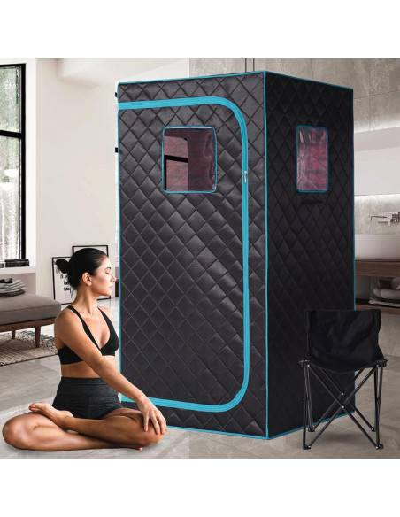 Sauna Infrarroja Portátil Hoolife para 1 Persona - Negro Verde Sauna Infrarroja Portátil Hoolife para 1 Persona - Negro Verde