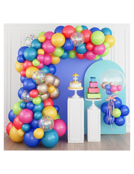 Kit de Arco de Globos Coloridos Isndare 104 Piezas Fiesta Kit de Arco de Globos Coloridos Isndare 104 Piezas Fiesta