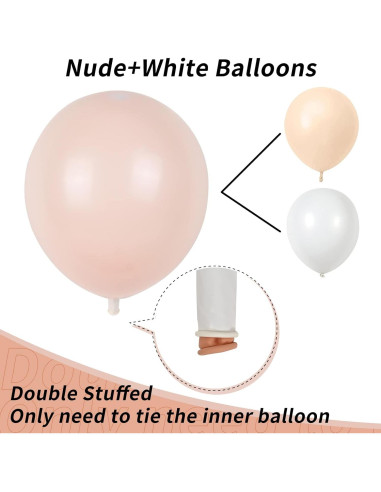 Kit Arco de Globos Isndare Rosa Púrpura y Blanco 105 Piezas