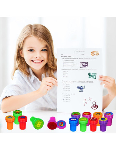 Sellos de Fiesta de Videojuegos Cinrobiye 24 PCS Creativos