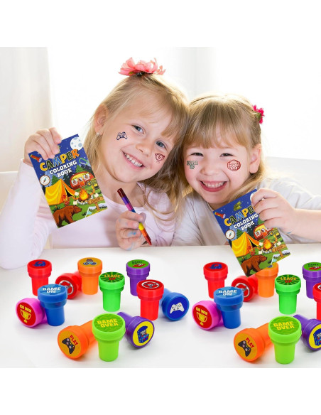 Sellos de Fiesta de Videojuegos Cinrobiye 24 PCS Creativos Sellos de Fiesta de Videojuegos Cinrobiye 24 PCS Creativos