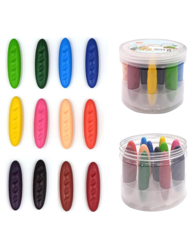 Crayones Lavables FANYUETIAN Jumbo Multicolor 12 Piezas