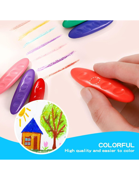Crayones Lavables FANYUETIAN Jumbo Multicolor 12 Piezas Crayones Lavables FANYUETIAN Jumbo Multicolor 12 Piezas