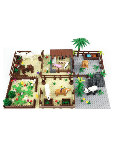 Juego de Construcción de Granja ELEFOCUS 6 Piezas Animales