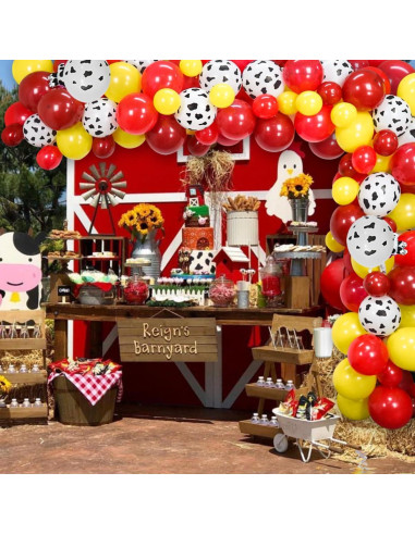 Kit de Arco de Globos de Vaca KEFAN - Decoración Fiesta Cumpleaños