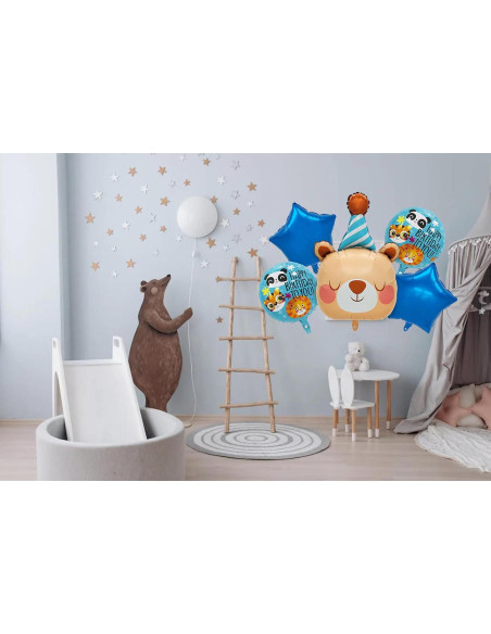 Globo de Aluminio 3D Oso Jamie DAMI - Decoración Fiesta Infantil Globo de Aluminio 3D Oso Jamie DAMI - Decoración Fiesta Infantil