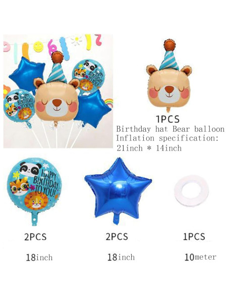 Globo de Aluminio 3D Oso Jamie DAMI - Decoración Fiesta Infantil Globo de Aluminio 3D Oso Jamie DAMI - Decoración Fiesta Infantil