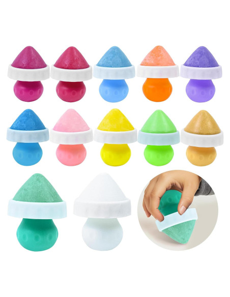 Tiza de Acera Jeyeou 12 PCS Multicolor para Niños Tiza de Acera Jeyeou 12 PCS Multicolor para Niños