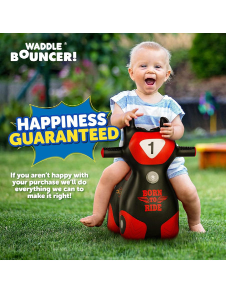 Waddle Hopper Juguete Inflable para Niños 2 Años+ Negro/Rojo Waddle Hopper Juguete Inflable para Niños 2 Años+ Negro/Rojo