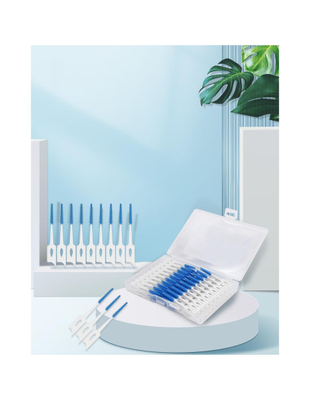 Palillos de Hilo Dental Suaves YEERSUO 200 Piezas Azul Palillos de Hilo Dental Suaves YEERSUO 200 Piezas Azul