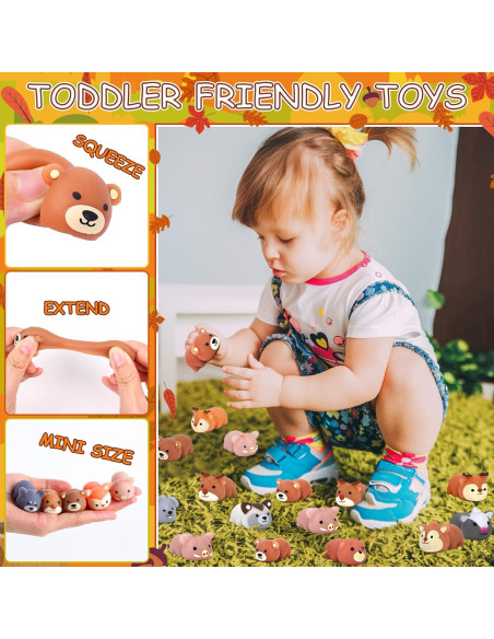 Conjunto de 36 Juguetes Squishy Animales del Bosque Erweicet Conjunto de 36 Juguetes Squishy Animales del Bosque Erweicet