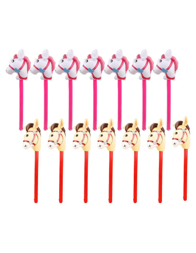 Paquete de 14 Caballos Inflables Haconba 94 cm para Fiestas