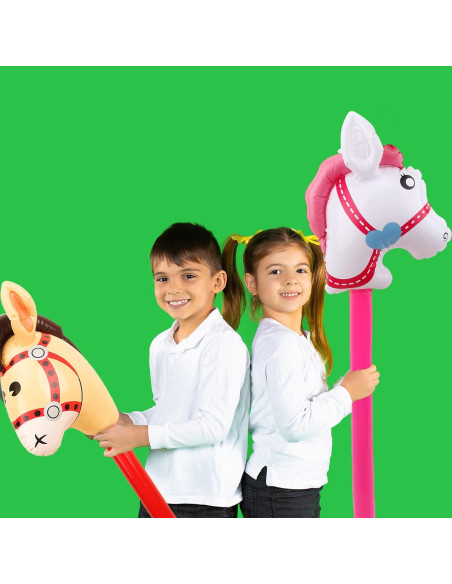 Paquete de 14 Caballos Inflables Haconba 94 cm para Fiestas Paquete de 14 Caballos Inflables Haconba 94 cm para Fiestas
