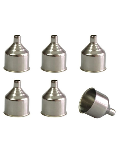 6 Embudos de Acero Inoxidable Mirenlife para Frascos