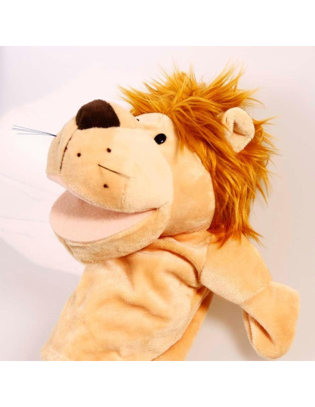 Títere de mano León Lanxitown 24.9x23.1cm para niños Títere de mano León Lanxitown 24.9x23.1cm para niños