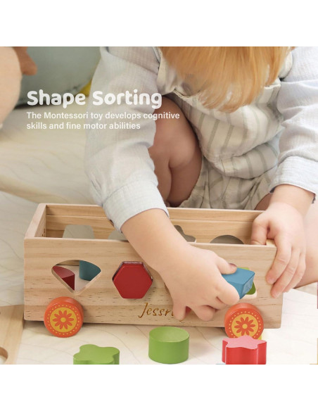 Clasificador de Formas Jessruly - Juego Educativo de Madera Clasificador de Formas Jessruly - Juego Educativo de Madera