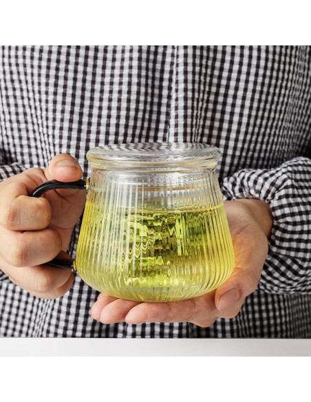 Taza Infusora de Té Lezero de Vidrio Borosilicato 414ml Taza Infusora de Té Lezero de Vidrio Borosilicato 414ml