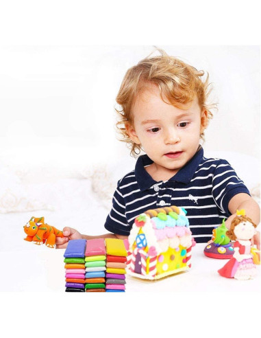 Kit de Arcilla de Secado al Aire OBTANIM 24 Pcs 36 Colores