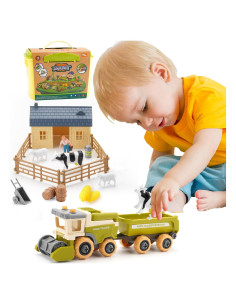 Juguete de Arena Eaciilee - Camión Cosechadora con Remolque