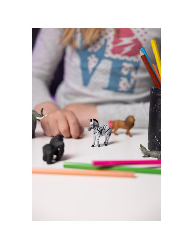 Figuritas Mini Papo Pintadas a Mano - Conjunto Salvaje 1 - 6 pcs