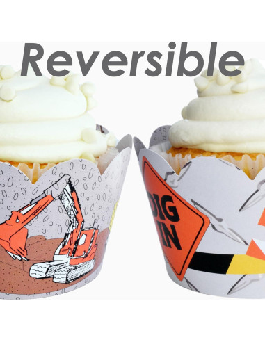 Fundas para Cupcake Confetti Couture 24 Pzas Reversibles