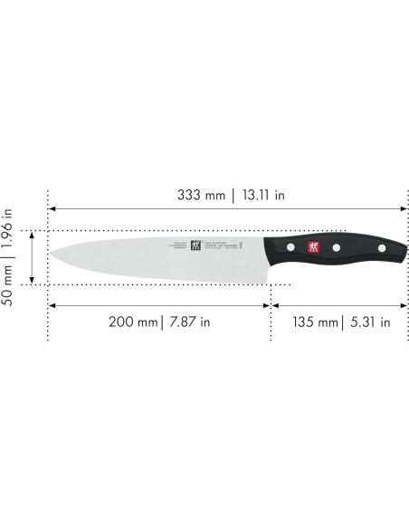 Cuchillo de Chef Zwilling J.A. Henckels 20.32 cm Acero Inoxidable Cuchillo de Chef Zwilling J.A. Henckels 20.32 cm Acero Inoxidable