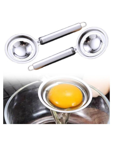 Separador de Huevos Yopolaz de Acero Inoxidable - Paquete de 2