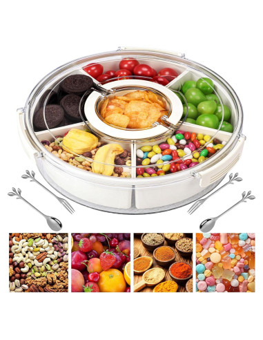 Contenedor Snackle Box Ausynax 30x30 cm 6 Compartimentos