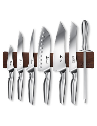 Juego de Cuchillos de Cocina DDF iohEF 8 Piezas Acero Inoxidable