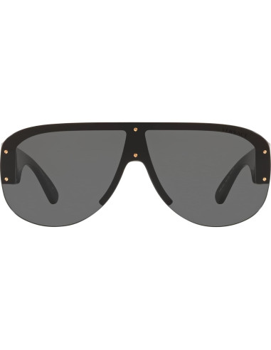 Gafas de sol Versace Hombre Marco Negro Lentes Grises 48mm