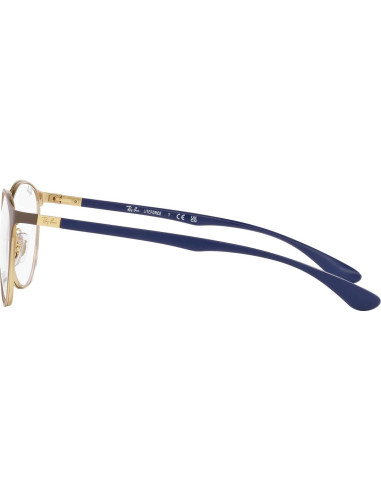 Gafas de Prescripción Ray-Ban RX6355 Redondas Marrón Mate